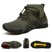 Zapatos de Senderismo para Hombres RUNSUN DAILY Secado Rápido Antideslizantes para Deportes al Aire Libre Zapatillas de Mujer para Escalada Montaña Material de Zanata y Malla - details 1