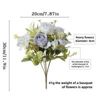 Flores de imitación de 30cm a la moda, modelo de terreno colorido, flores falsas, paisaje, modelo, ramo de boda, decoraciones de jardín - details 0