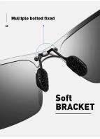 Gafas de sol polarizadas clásicas de lujo para hombres y mujeres, gafas de sol para conducir, pescar, senderismo, gafas vintage para hombre, gafas para hombre UV400 - details 8