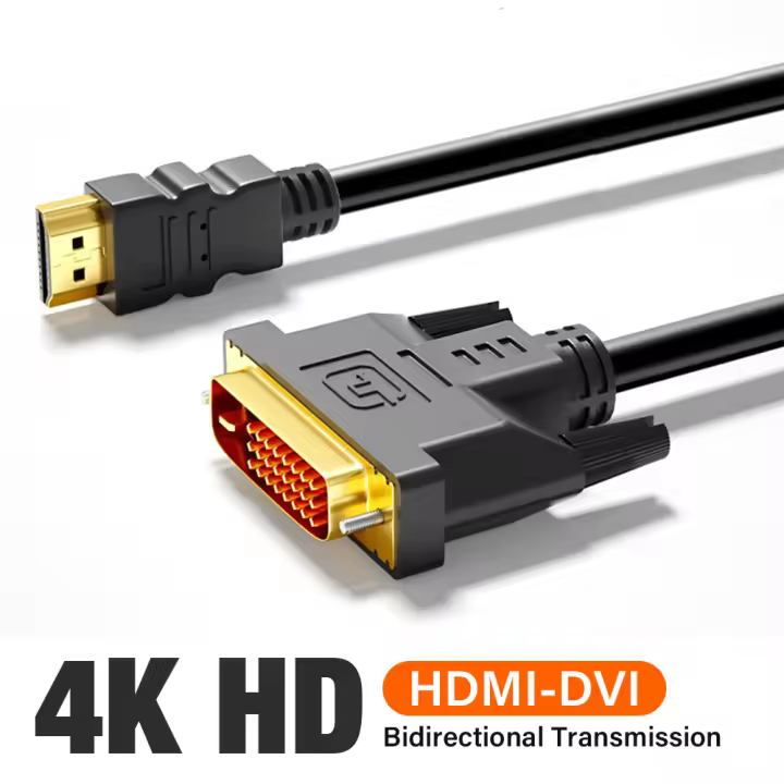 Cable Adaptador DVI-D de Nephy Convertidor de 4K 1080P para PC, TV, Xbox, PS4/3, Laptop, Proyector - 1