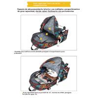 Mochila de Hombro para Hombres Estudiantes Impresada Impermeable Ideal para Viajes al Aire Libre - details 6