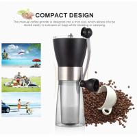 Molinillo de café Manual, molino de granos portátil de mano, montaje de rebabas de cerámica ajustable con mango de acero inoxidable para viajes - details 6