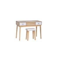 Mesa de Maquillaje con Espejo Abatible y Cajas de Almacenamiento Tocador Blanco de Alta Calidad - details 12