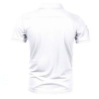 Camisas Polo Para Hombre Coreanas De Color Sólido Casual Manga Corta Cuello En V Moda De Calle 5XL Antideslizante - details 10