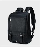 Mochila de cuero para hombre, bolso de negocios para ordenador portátil de 15,6 pulgadas, de gran capacidad, para viaje y colegio - details 18
