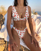 Conjunto de Bikini de Color Sólido de Alta Calidad Estilo Ajustado para Mujeres - details 35