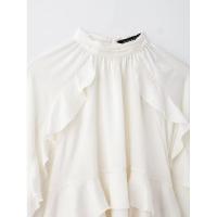 OUWU- Blusa con pliegues para mujer, camisa de manga larga, elegante, primavera, 2025 - details 2