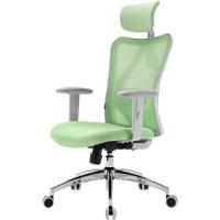 Silla de escritorio para computadora con reposacabezas ajustable y soporte lumbar, respaldo alto, silla ejecutiva giratoria para oficina en casa (azul claro) - details 19