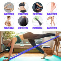 Juego de bandas de resistencia banda elástica TPE 4 niveles de resistencia ejercicio recuperación Fitness Yoga Pilates rehabilitación entrenamiento de fuerza - details 1