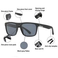 1-2 uds gafas de sol polarizadas cuadradas gafas de sol antideslumbrantes para fiesta de verano vacaciones viajes conducción pesca - details 1