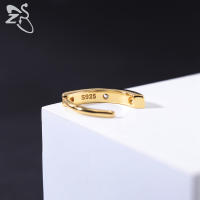 ZS-Piercing para el ombligo de Plata de Ley 925 para mujer, anillos para el vientre chapados en oro de 14K, Piercings para el cuerpo curvos inversos, 1 unidad - details 5