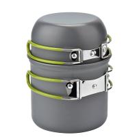 Olla de Camping y Bol de 2 Piezas BOPORO Aleación de Aluminio Portátil con Asa Plegable y Bolsa de Almacenamiento Estilo Redondo Universal - details 1