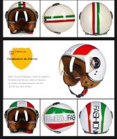 Beon-casco de motocicleta con personalidad para hombre y mujer, cascos de seguridad retro con batería de coche para las cuatro estaciones - details 6