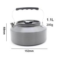 Hervidor de agua portátil de aleación de aluminio para acampar al aire libre cocina de Picnic capacidad de 0,8 L y 1,1 L - details 9