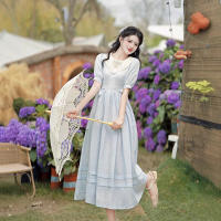 Vestido de hadas vintage de princesa pastoral de palacio estilo bosque, luz Lolita lo - details 18