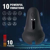 Vibrador 3 en 1 para perineo masculino y juguete sexual, anillo homosexual, entrenador testicular, estimulador escrotal, máscara, anillo para pene - details 1