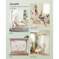 Silla Colgante Grande y Gruesa Ideal para Dormitorio, Balcón, Jardín, Sala de Estar - details 13