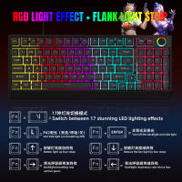 Teclado mecánico K98, eje azul, eje rojo, moldeo por inyección de dos colores con cable, periféricos de juego de teclas de sublimación térmica - details 19