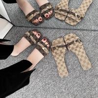 Sandalias y zapatillas de moda de gran tamaño para mujer, nuevo estilo de verano, sandalias con tiras de Metal de fondo plano para mujer - details 6