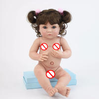 Muñeca de bebé Reborn de cuerpo completo de silicona para niña, Mini bebé de Vinilo Suave, juguete para bañarse, regalo de cumpleaños para niños, 40cm - details 6