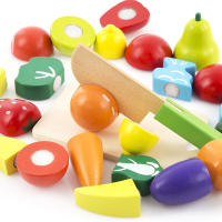 Juguetes de Cocina de Madera para Niños Juego de Pretendida de Verduras y Frutas para Niñas Regalos de Madera Recomendado para 4-10 años - details 1