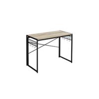 Mesa de Ordenador, con 2 Estante a la Izquierda o a la Derecha, para Oficina, Dormitorio, Estructura de Acero, Industrial, Greige y Negro LWD47MB - details 11