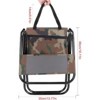 Silla Plegable de Camping con Bolsa Térmica Ligera para Pesca, Caza, Senderismo Camuflaje - details 1