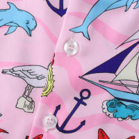 Camisa de manga corta para hombre, Camisa ajustada con estampado de flores fragmentadas, serie CS, primavera y verano, 2024 - details 46