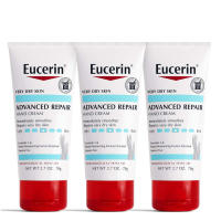 Eucerin Advanced Repair Cream, loción de manos sin fragancia para pieles secas, tubo de 2,7 oz, paquete de 3 - details 0