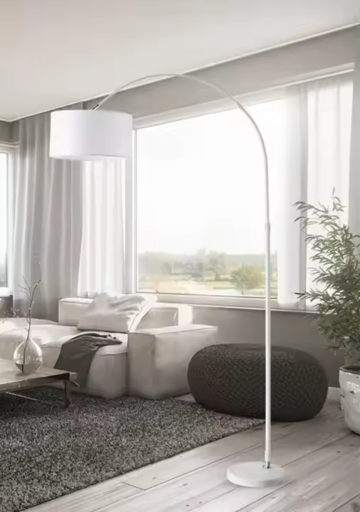 Lámpara Pie (Altura Regulable) - Iluminación Versátil y Elegante para Salón o Dormitorio - 1