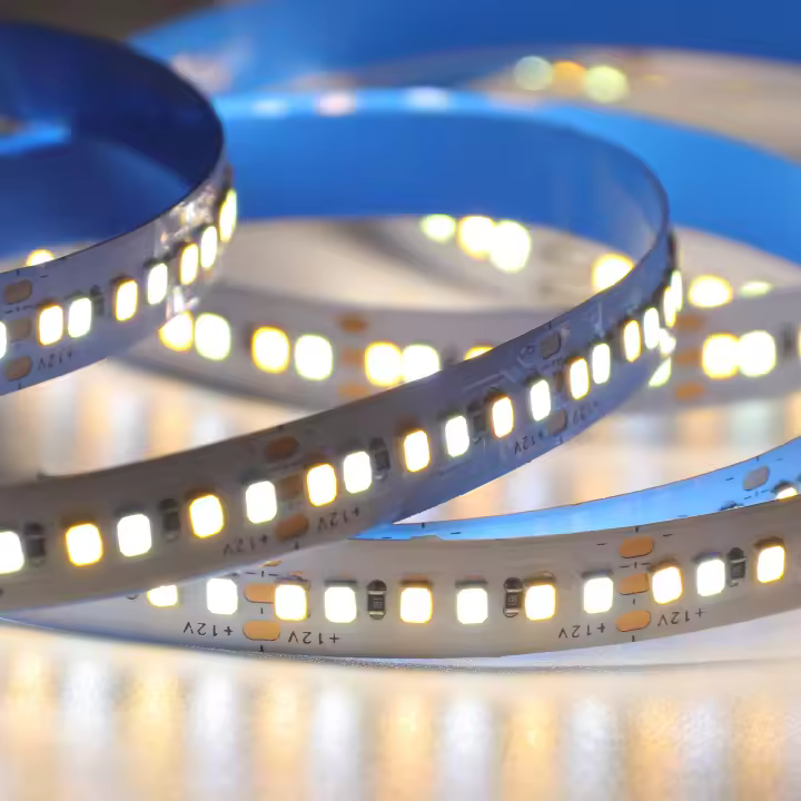 Tira de luces LED de 5M, 2835 Leds/m, no impermeable, cc 12V, CCT, Blanco cálido, Fita, cinta Flexible, luces de cuerda - 1