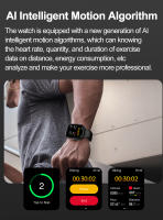 2024 Nuevo ECG+ PPG clase médica 1,96 inch, 360 * 360 AMOLED pantalla completa de HD toque Smart Watch azúcar en sangre, lípidos sanguíneos, temperatura corporal,llamada Bluetooth,IP68 impermeable Reloj Inteligente saludable Para Android IOS - details 24