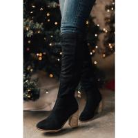 Botas largas para mujer, zapatos informales de tacón alto, botas de caballero para mujer - details 2