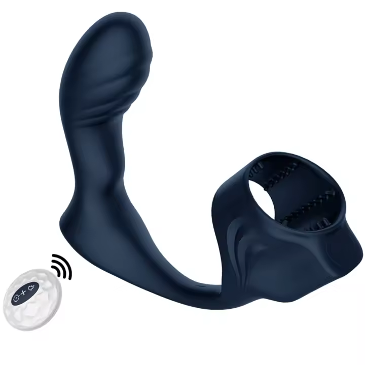 Vibrador con tapón anal masculino, masajeador de próstata, pene, juguete sexual remoto inalámbrico, retraso de eyaculación para pareja - 1