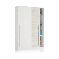Dos Puertas Correderas, Acabado en Blanco Artik, Medidas: 100 cm (Largo) x 50 cm (Ancho) x 200 cm (Alto) - details 7