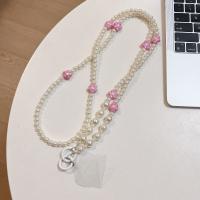Correa cruzada para teléfono con cuentas de flores, cuerda colgante para bolso, cadena para teléfono móvil, cordón largo antipérdida para teléfono, correas para el cuello - details 5