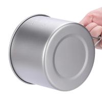 Taza de camping ultraligera con tapa y asa plegable, utensilios de cocina para exteriores, mochilas y picnics - details 7