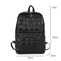 Mochila De algodón espacial para mujer, bolso de hombro de hilo de diseñador de diamantes, bolso escolar de gran capacidad, nueva moda coreana - details 33