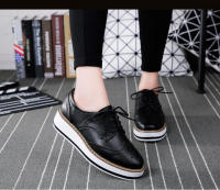 Zapatos de cuero genuino de alta calidad para mujer, zapatos Derby planos Brogue informales, zapatos Oxford formales Retro Brock para mujer - details 10
