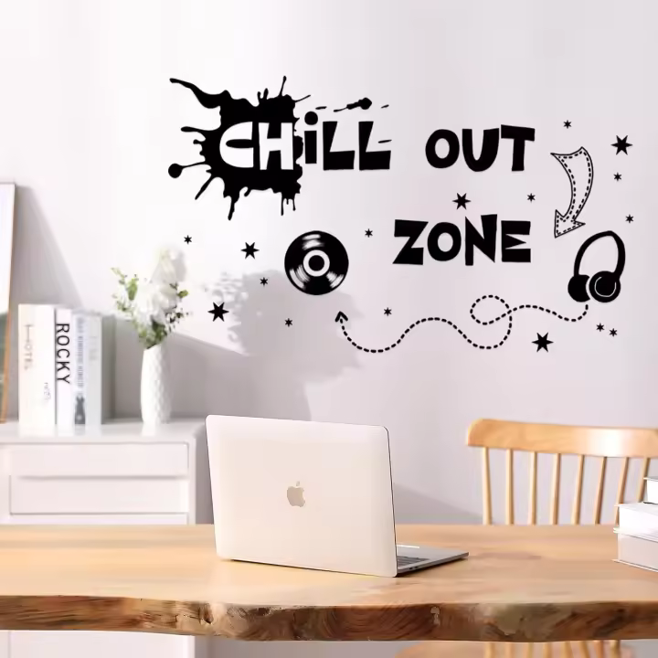 Pegatinas de pared para adolescentes, pegatinas de pared para niños, "zona de descanso" - 1