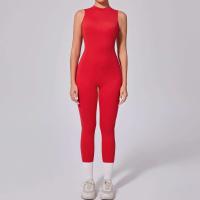 Conjunto de gimnasio de una pieza, ropa de yoga, traje deportivo, pellets Fiess, trajes de entrenamiento elásticos para mujer - details 16