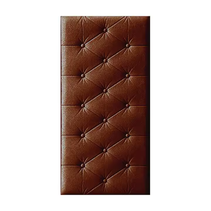 Cojín suave para decoración del hogar, baño para cabeceros de cama, pegatina de pared de espuma autoadhesiva, paneles de pared, decoración de pared despegable y pegada - 1