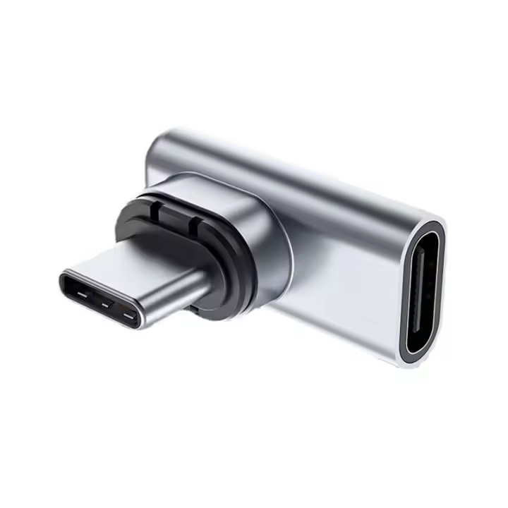 Adaptador magnético USB C de 24 Pines, conector tipo C 40Gbp/S PD 100W, convertidor de carga rápida para 3 - 1
