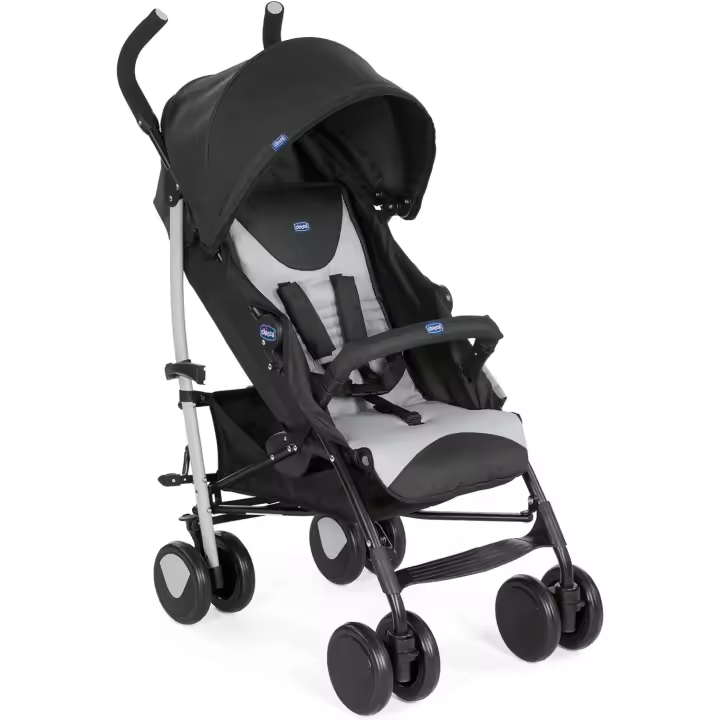 Silla de Paseo Ligera y Plegable Compacta y Reclinable con Apoyabrazos Posición para Dormir - 1
