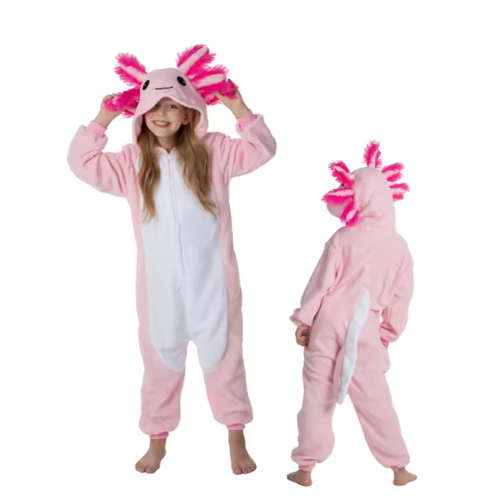 Disfraz de dibujos animados de una pieza para niños, hucha de animales para bebés, Halloween, Kigurumi, Anime, Pamas, rosa, nuevo - 1