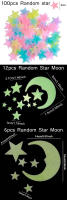 Juego de 54 Uds. De pegatinas luminosas 3D, estrellas, lunas, estilo dinosaurio cósmico, calcomanías de ambiente, pegatinas de luz en la oscuridad, muebles de techo y pared del dormitorio, decoraciones fluorescentes, bonito regalo para niños y niñas ZYF - details 1
