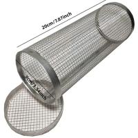Cesta Redonda para Barbacoa Cesta Rodante de Acero Inoxidable para Asar - details 1
