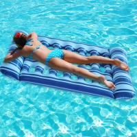 Cama inflable de agua para dormir, tumbona flotante de PVC, colchón de aire plegable para piscina, juguetes de natación al aire libre - details 10