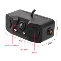 Kit de Sensor de estacionamiento 3 en 1, sistema de pantalla LED Parktronic Visible, Monitor de respaldo, cámara de marcha atrás, alarma de Radar de marcha atrás - details 2
