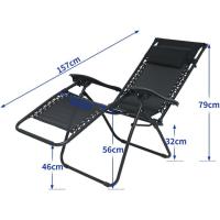 Tumbonas Plegables,Tumbonas Jardin Exterior Silla de Playa con Portavasos y Reposacabezas,Silla de Playa Ajustable para Jardín,Playa,Piscina,Terraza,Carga de 150 KG - details 3